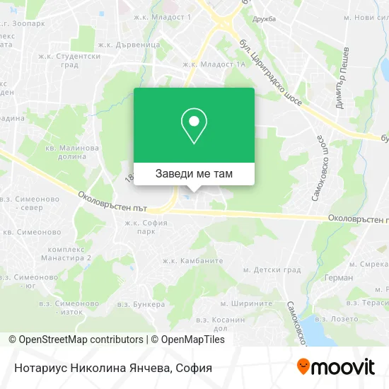 Нотариус Николина Янчева карта