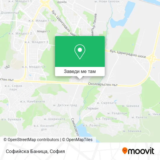 Софийска Баница карта