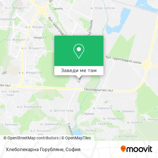 Хлебопекарна Горубляне карта