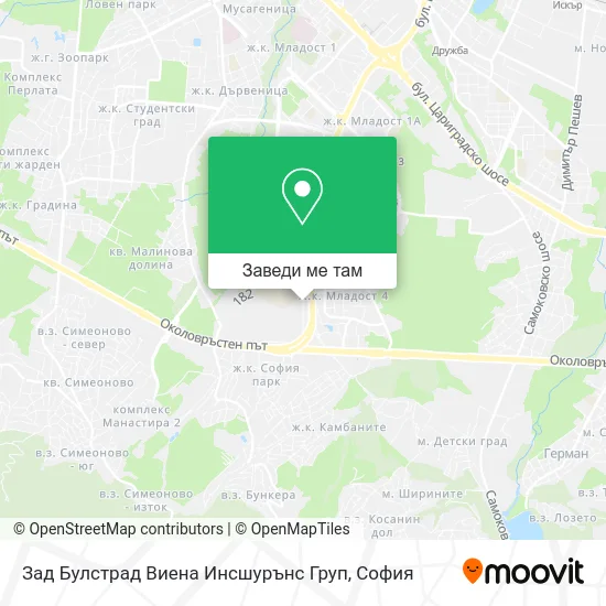 Зад Булстрад Виена Инсшурънс Груп карта