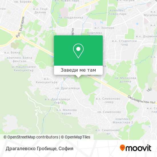 Драгалевско Гробище карта