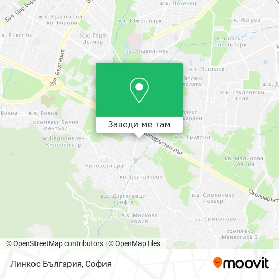 Линкос България карта
