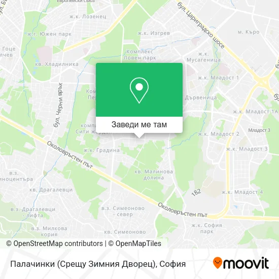 Палачинки (Срещу Зимния Дворец) карта