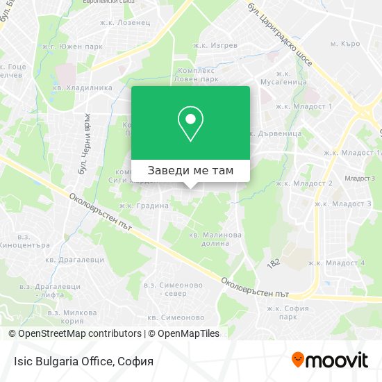 Isic Bulgaria Office карта