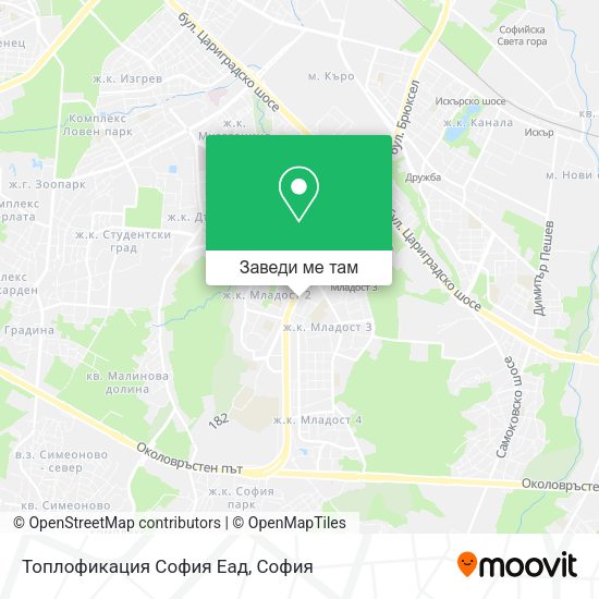Топлофикация София Еад карта