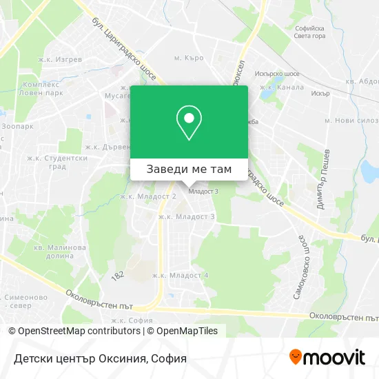 Детски център Оксиния карта