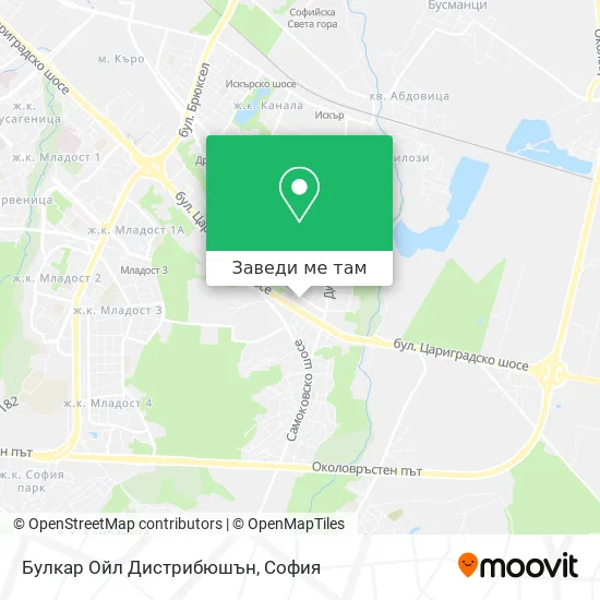 Булкар Ойл Дистрибюшън карта