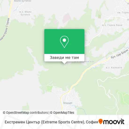 Екстремен Център (Extreme Sports Centre) карта