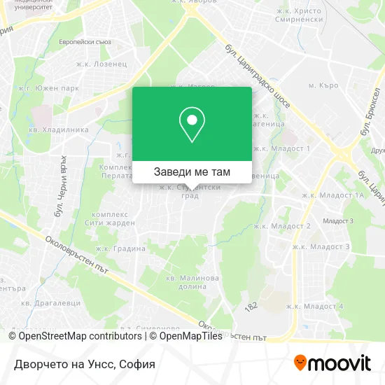 Дворчето на Унсс карта