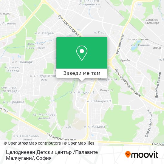 Целодневен Детски център /Палавите Малчугани/ карта