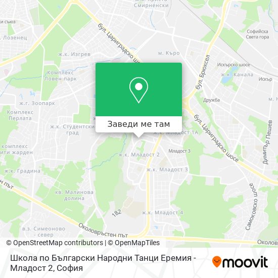 Школа по Български Народни Танци Еремия - Младост 2 карта