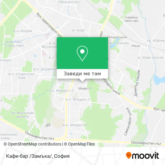 Кафе-бар /Замъка/ карта