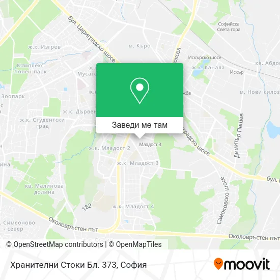 Хранителни Стоки Бл. 373 карта