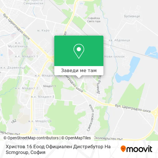 Христов 16 Еоод Официален Дистрибутор На Scmgroup карта