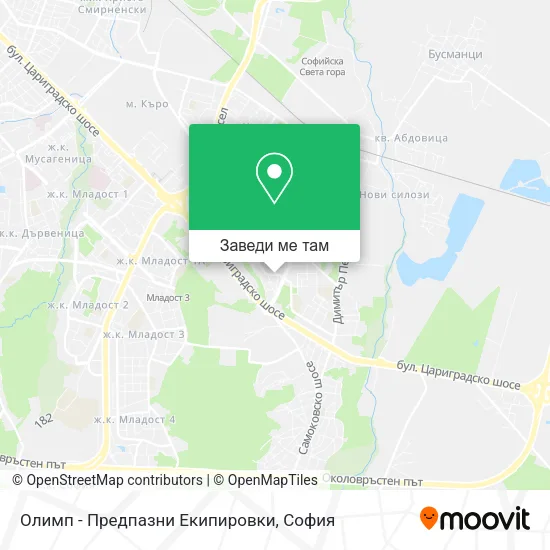 Олимп - Предпазни Екипировки карта