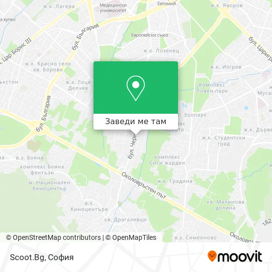Scoot.Bg карта