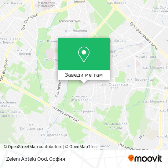 Zeleni Apteki Ood карта