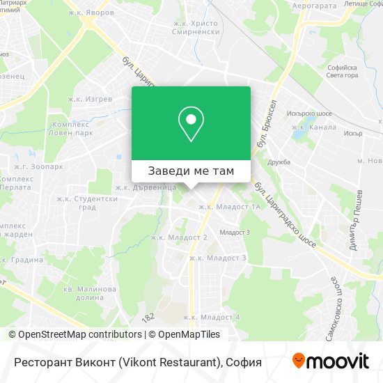Ресторант Виконт (Vikont Restaurant) карта