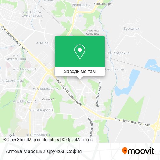 Аптека Марешки Дружба карта