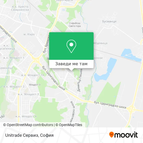 Unitrade Сервиз карта