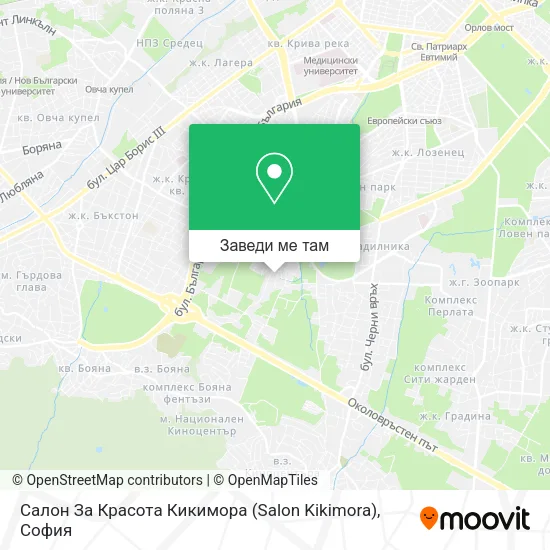 Салон За Красота Кикимора (Salon Kikimora) карта