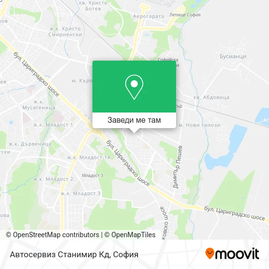 Автосервиз Станимир Кд карта