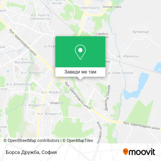 Борса Дружба карта