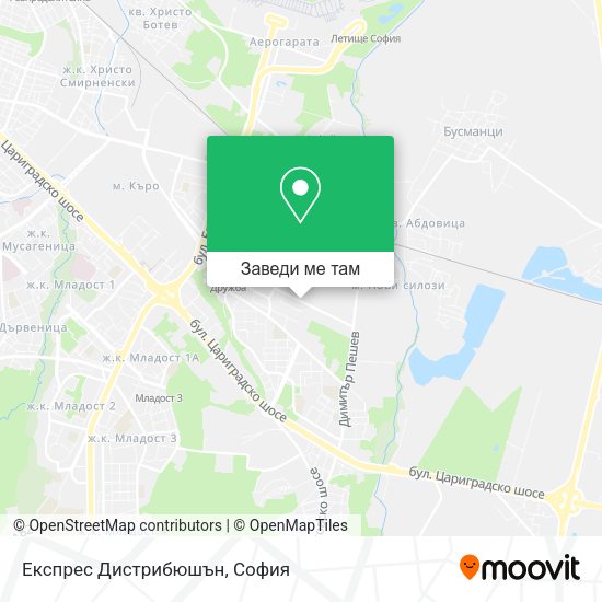 Експрес Дистрибюшън карта