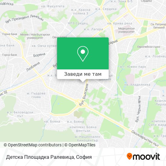 Детска Площадка Ралевица карта