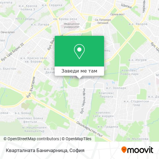 Кварталната Баничарница карта