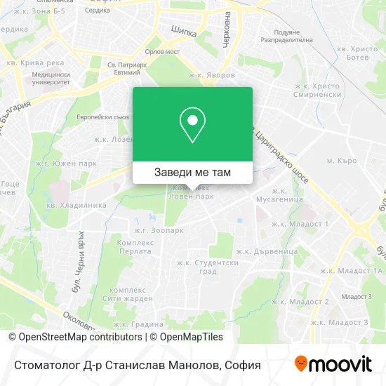 Стоматолог Д-р Станислав Манолов карта