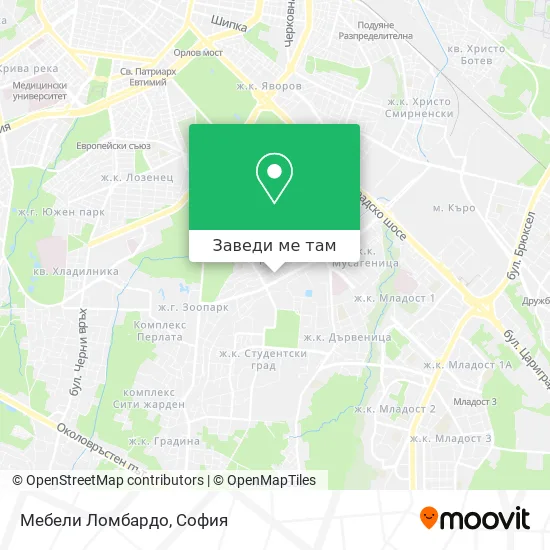 Мебели Ломбардо карта