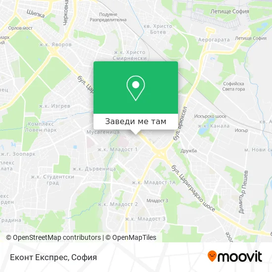 Еконт Експрес карта