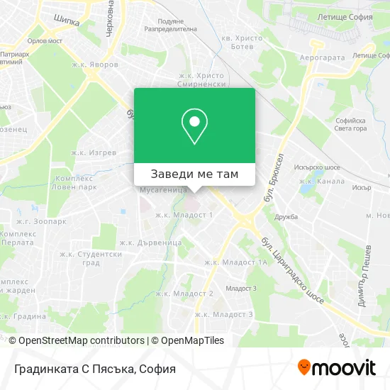 Градинката С Пясъка карта