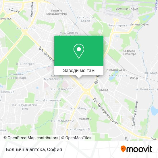 Болнична аптека карта
