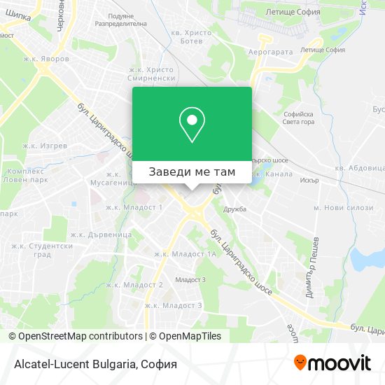 Alcatel-Lucent Bulgaria карта