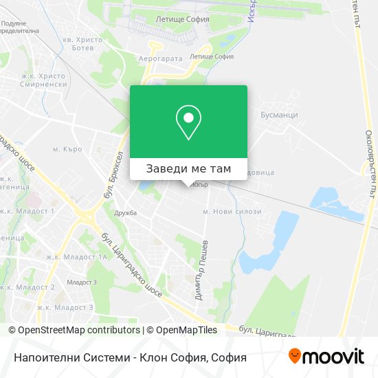 Напоителни Системи - Клон София карта