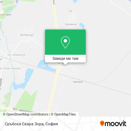 Сръбска Скара Зора карта