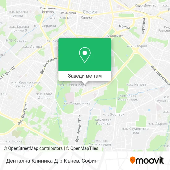 Дентална Клиника Д-р Кънев карта