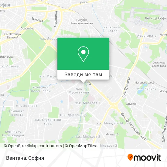 Вентана карта