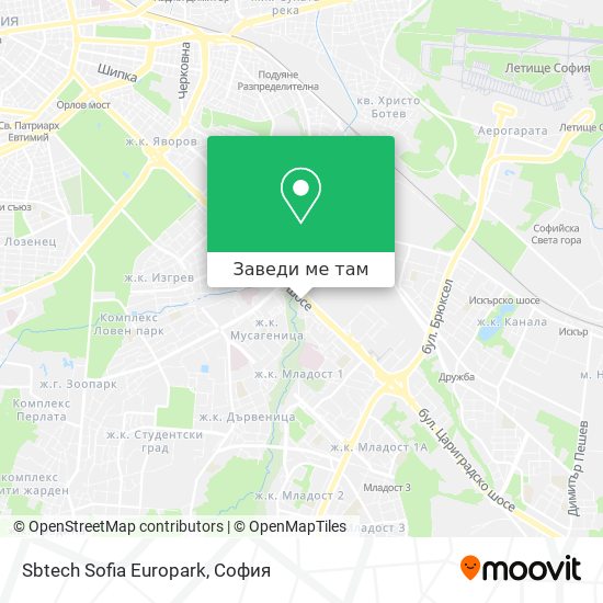 Sbtech Sofia Europark карта