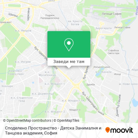 Споделено Пространство - Детска Занималня и Танцова академия карта