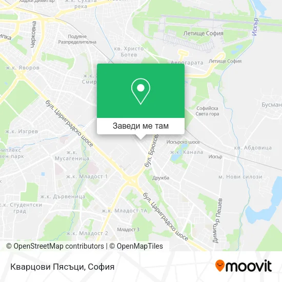 Кварцови Пясъци карта