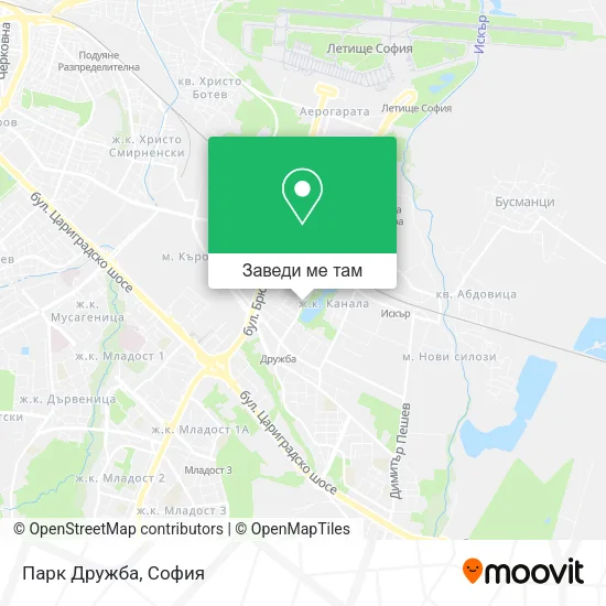Парк Дружба карта