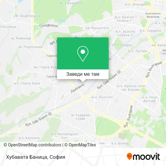 Хубавата Баница карта