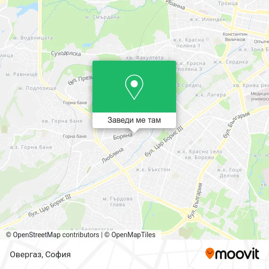 Овергаз карта