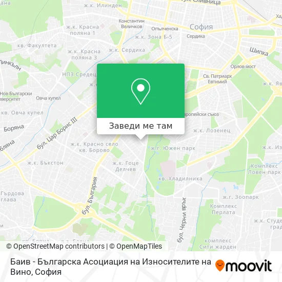 Баив - Българска Асоциация на Износителите на Вино карта