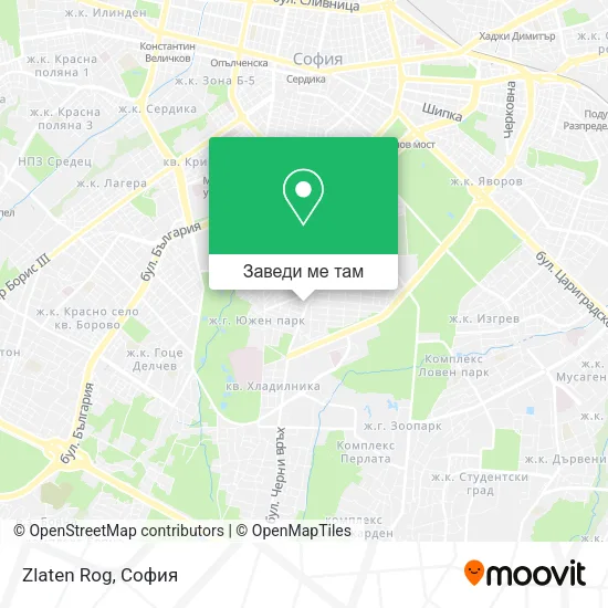 Zlaten Rog карта