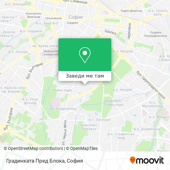 Градинката Пред Блока карта