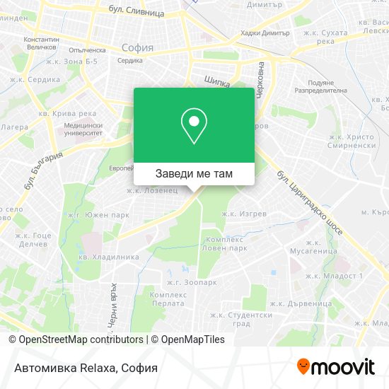 Автомивка Relaxa карта